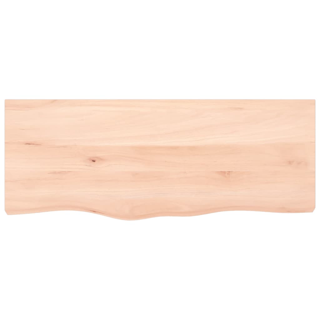 vidaXL Wall Shelf 100x40x(2-4) cm Untreated Solid Wood Oak 4