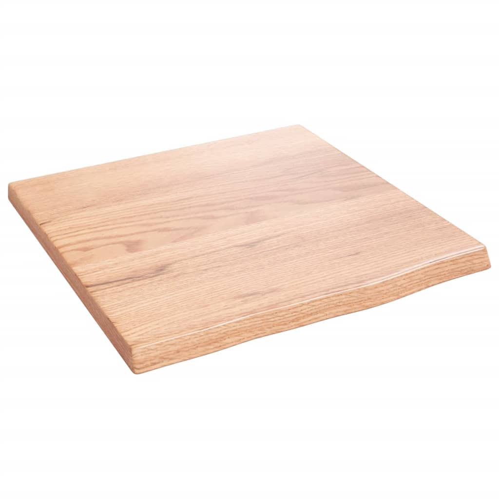 vidaXL Wall Shelf Light Brown 40x40x2 cm Treated Solid Wood Oak 2