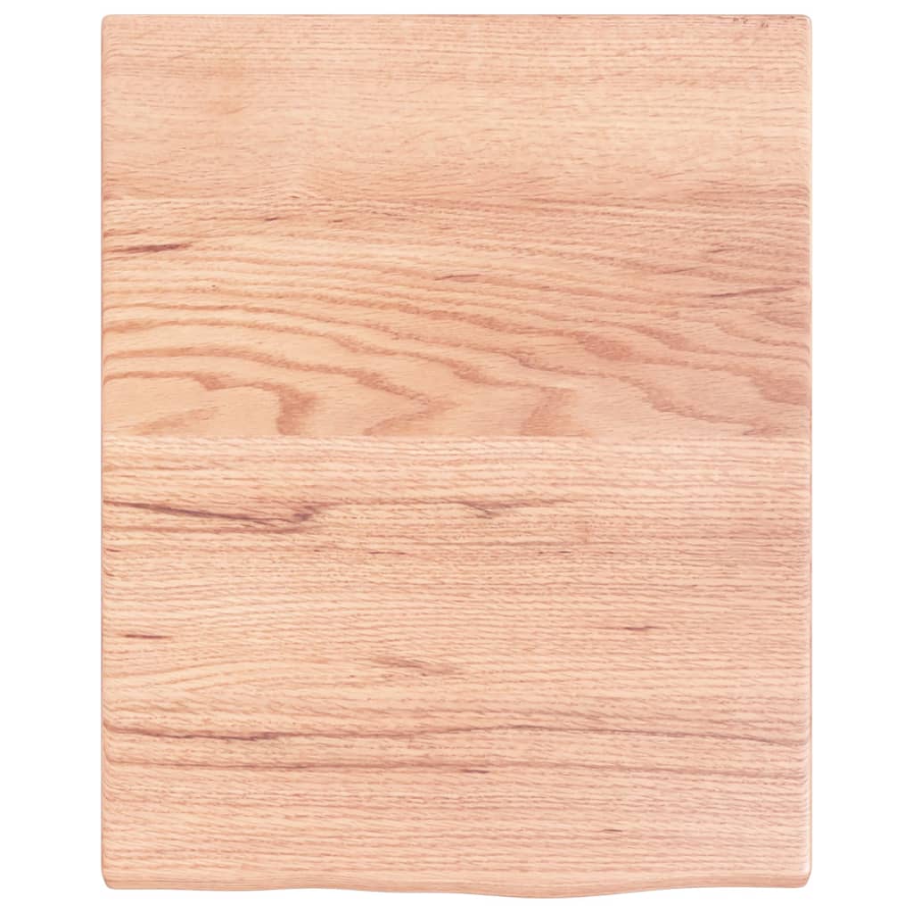 vidaXL Wall Shelf Light Brown 40x50x2 cm Treated Solid Wood Oak 4
