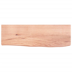 vidaXL Wall Shelf Light Brown 60x20x4 cm Treated Solid Wood Oak 4