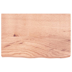 vidaXL Wall Shelf Light Brown 60x40x(2-6) cm Treated Solid Wood Oak 4