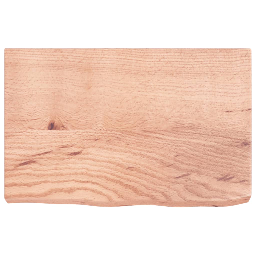 Wall Shelf 40x40x(2-6) Treated Solid Wood Oak Light Brown 60 cm