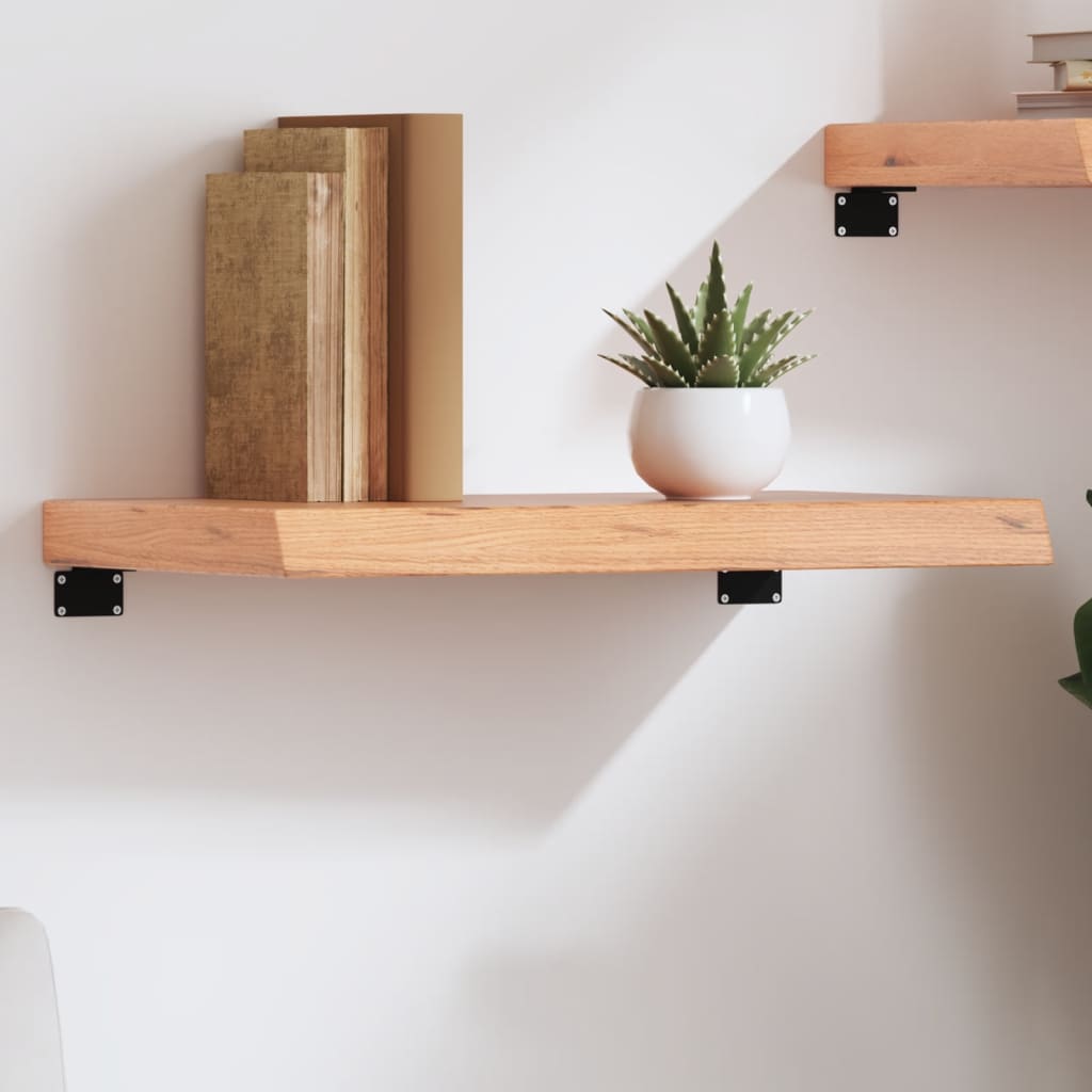 vidaXL Wall Shelf Light Brown 60x40x(2-6) cm Treated Solid Wood Oak 1
