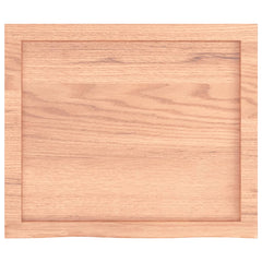 vidaXL Wall Shelf Light Brown 60x50x(2-4) cm Treated Solid Wood Oak 5