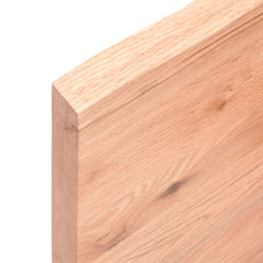 vidaXL Wall Shelf Light Brown 100x20x4 cm Treated Solid Wood Oak 6
