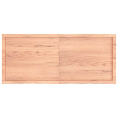 vidaXL Wall Shelf Light Brown 140x60x(2-6) cm Treated Solid Wood Oak 2