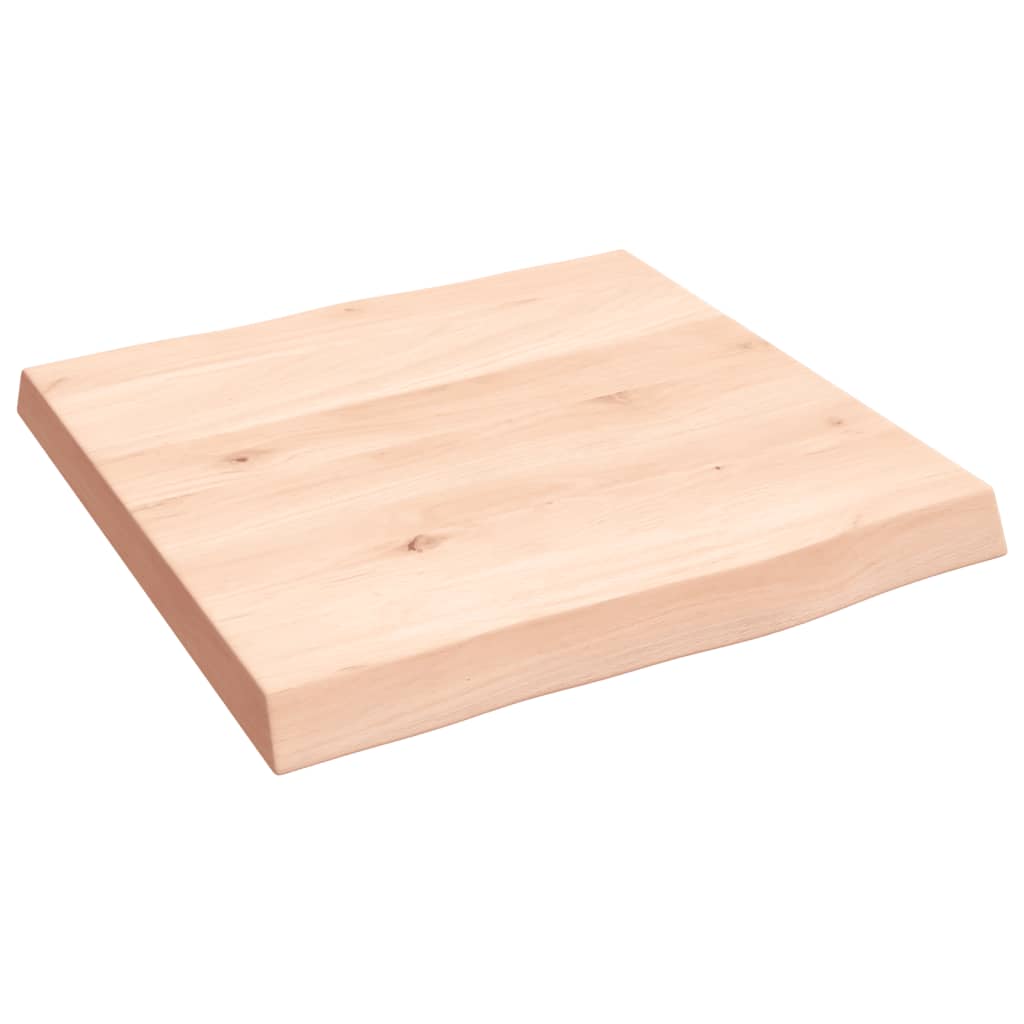 vidaXL Table Top 40x40x(2-4) cm Untreated Solid Wood Live Edge 3