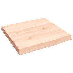 vidaXL Table Top 40x40x(2-4) cm Untreated Solid Wood Live Edge 3