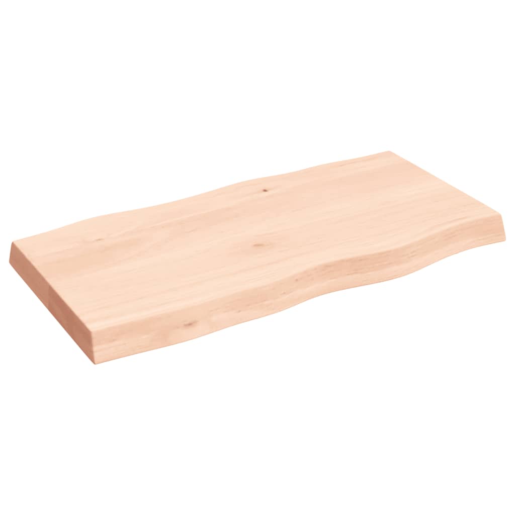 vidaXL Table Top 80x40x(2-6) cm Untreated Solid Wood Live Edge 4