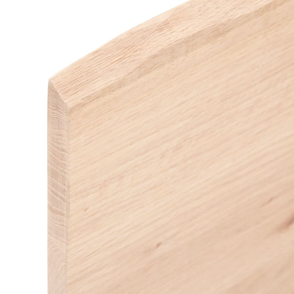 vidaXL Table Top 80x60x2 cm Untreated Solid Wood Oak Live Edge 6