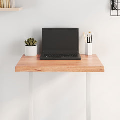 vidaXL Table Top Light Brown 60x60x(2-4) cm Treated Solid Wood Live Edge 3