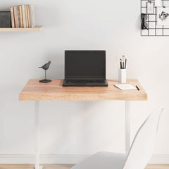 vidaXL Table Top Light Brown 80x60x(2-4) cm Treated Solid Wood Live Edge 3