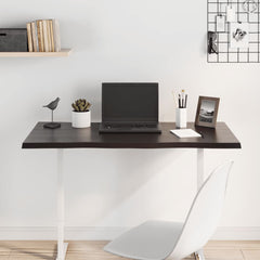 vidaXL Table Top Dark Brown 100x60x2 cm Treated Solid Wood Oak Live Edge 3