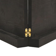 vidaXL Table Top Dark Brown 140x50x(2-6) cm Treated Solid Wood Live Edge 4