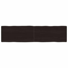 Table Top 100x40x(2-6) Live Edge Dark Brown