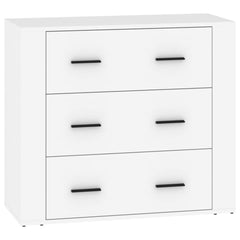 Sideboards 3 pcs Engineered Wood White