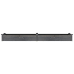 vidaXL Garden Raised Bed with Liner Grey 240x45x25 cm Solid Wood Fir 4