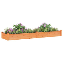 vidaXL Garden Raised Bed with Liner Brown 240x60x25 cm Solid Wood Fir 3