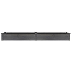vidaXL Garden Raised Bed with Liner Grey 240x60x25 cm Solid Wood Fir 4