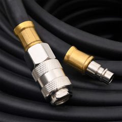 vidaXL Hybrid Air Hose Black 0,6" 20 m Rubber and PVC 4