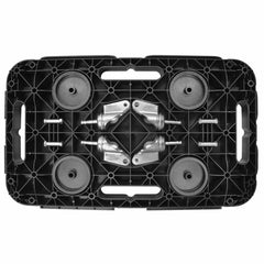 vidaXL Transport Trolley Black Polypropylene 300 kg 4