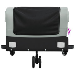 vidaXL Bike Trailer Black and Grey 30 kg Iron 6