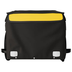 vidaXL Bike Trailer Black and Yellow 30 kg Iron 6