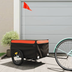 vidaXL Bike Trailer Black and 45 kg Iron Height 52 cm