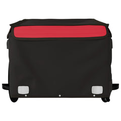 vidaXL Bike Trailer Black and Red 45 kg Iron 5