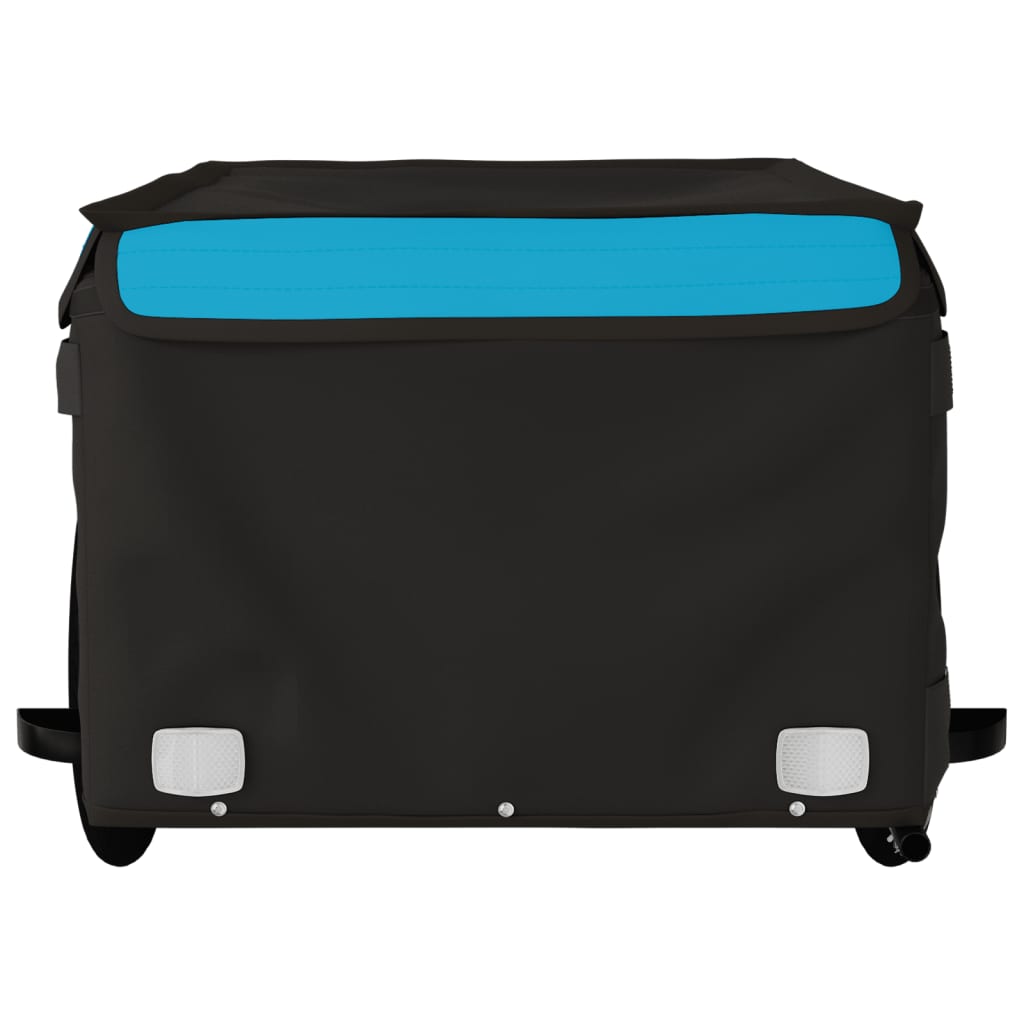 vidaXL Bike Trailer Black and Blue 45 kg Iron 5