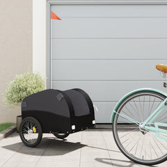 vidaXL Bike Trailer Black and 30 kg Iron Height 53 cm