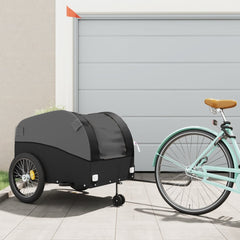 vidaXL Bike Trailer Black and 45 kg Iron Height 68 cm
