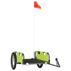 vidaXL Bike Trailer Green Oxford Fabric and Iron 2