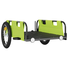 vidaXL Bike Trailer Green Oxford Fabric and Iron 4