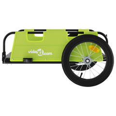 vidaXL Bike Trailer Green Oxford Fabric and Iron 6