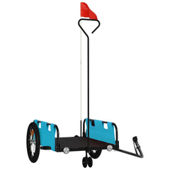 vidaXL Bike Trailer Blue Oxford Fabric and Iron 2