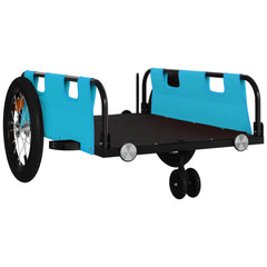 vidaXL Bike Trailer Blue Oxford Fabric and Iron 4