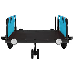vidaXL Bike Trailer Blue Oxford Fabric and Iron 5