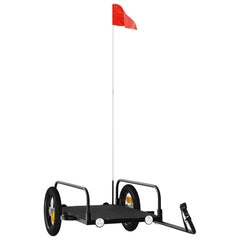 vidaXL Bike Trailer Black 122x53x31 cm Iron 2