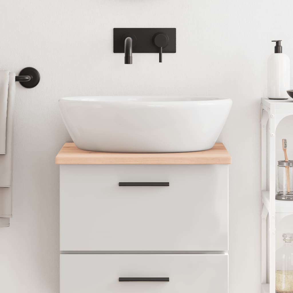 vidaXL Bathroom Countertop 40x50x2 cm Untreated Solid Wood 1