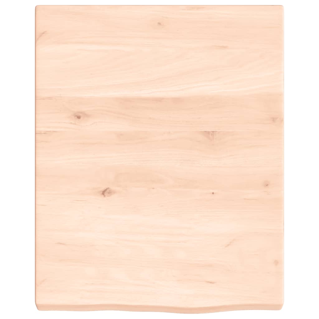 vidaXL Bathroom Countertop 40x50x(2-4) cm Untreated Solid Wood 3
