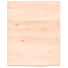 vidaXL Bathroom Countertop 40x50x(2-4) cm Untreated Solid Wood 3