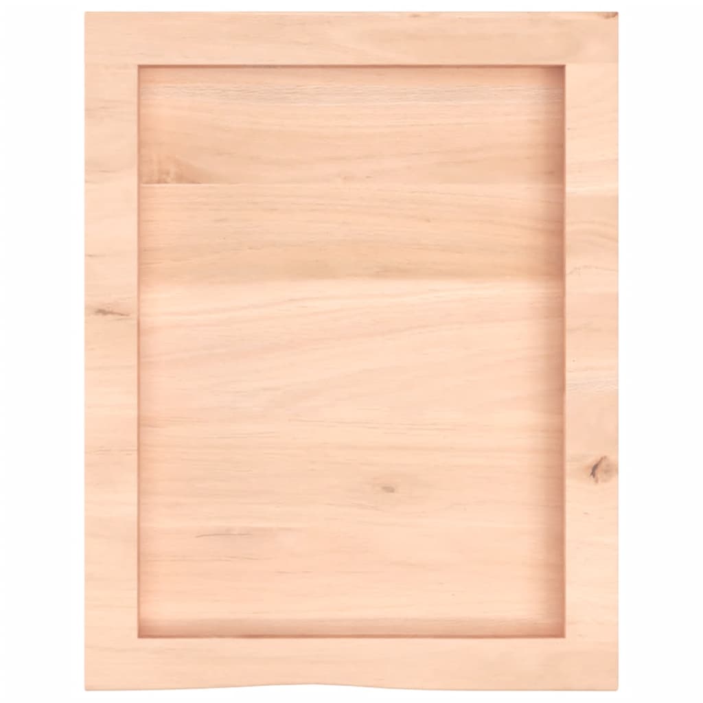 vidaXL Bathroom Countertop 40x50x(2-4) cm Untreated Solid Wood 4