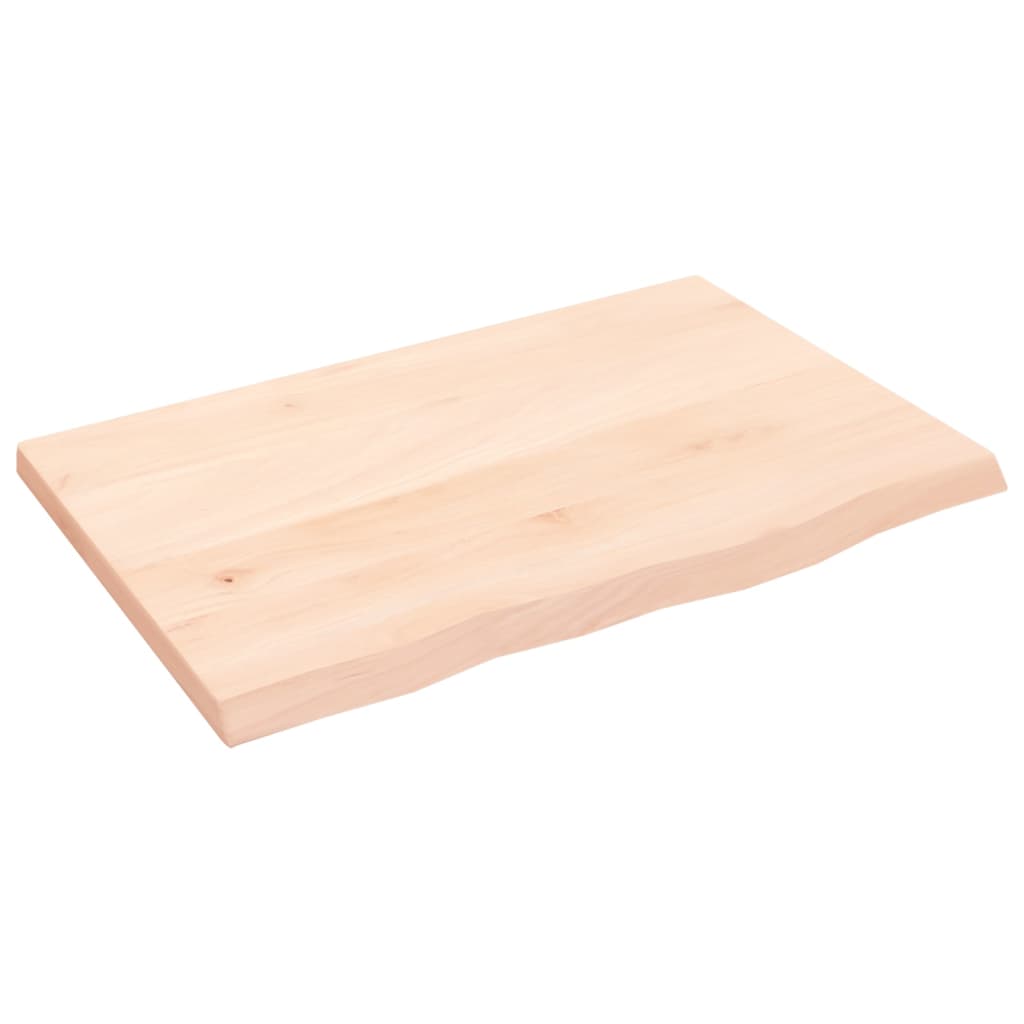 vidaXL Bathroom Countertop 60x40x2 cm Untreated Solid Wood 2