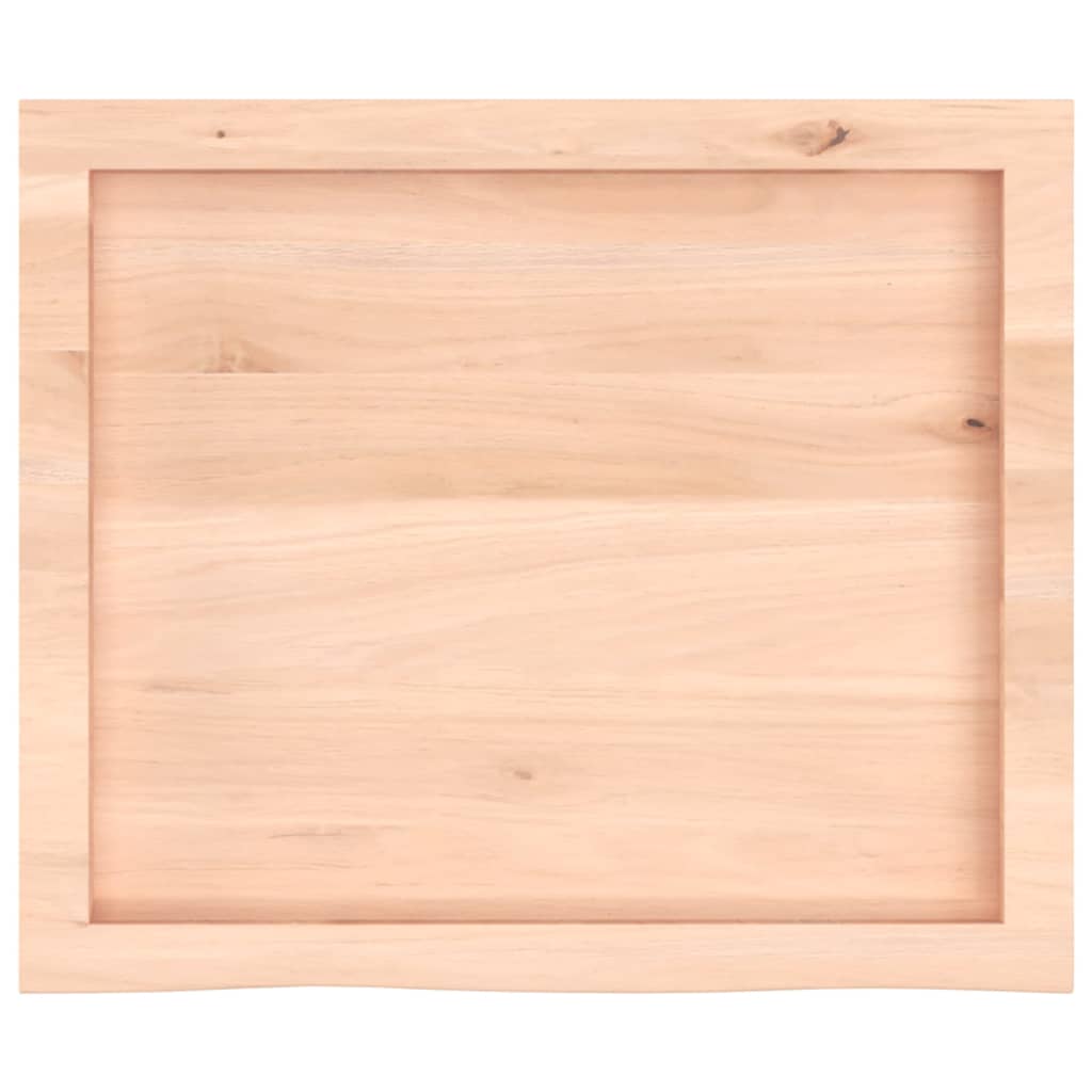 vidaXL Bathroom Countertop 60x50x(2-4) cm Untreated Solid Wood 4