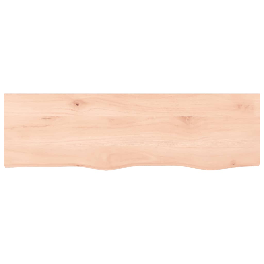 vidaXL Bathroom Countertop 100x30x(2-4) cm Untreated Solid Wood 3