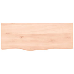 vidaXL Bathroom Countertop 100x40x(2-4) cm Untreated Solid Wood 3