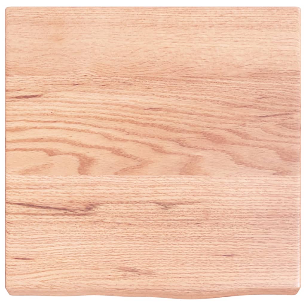 vidaXL Bathroom Countertop Light Brown 40x40x(2-4) cm Treated Solid Wood 3