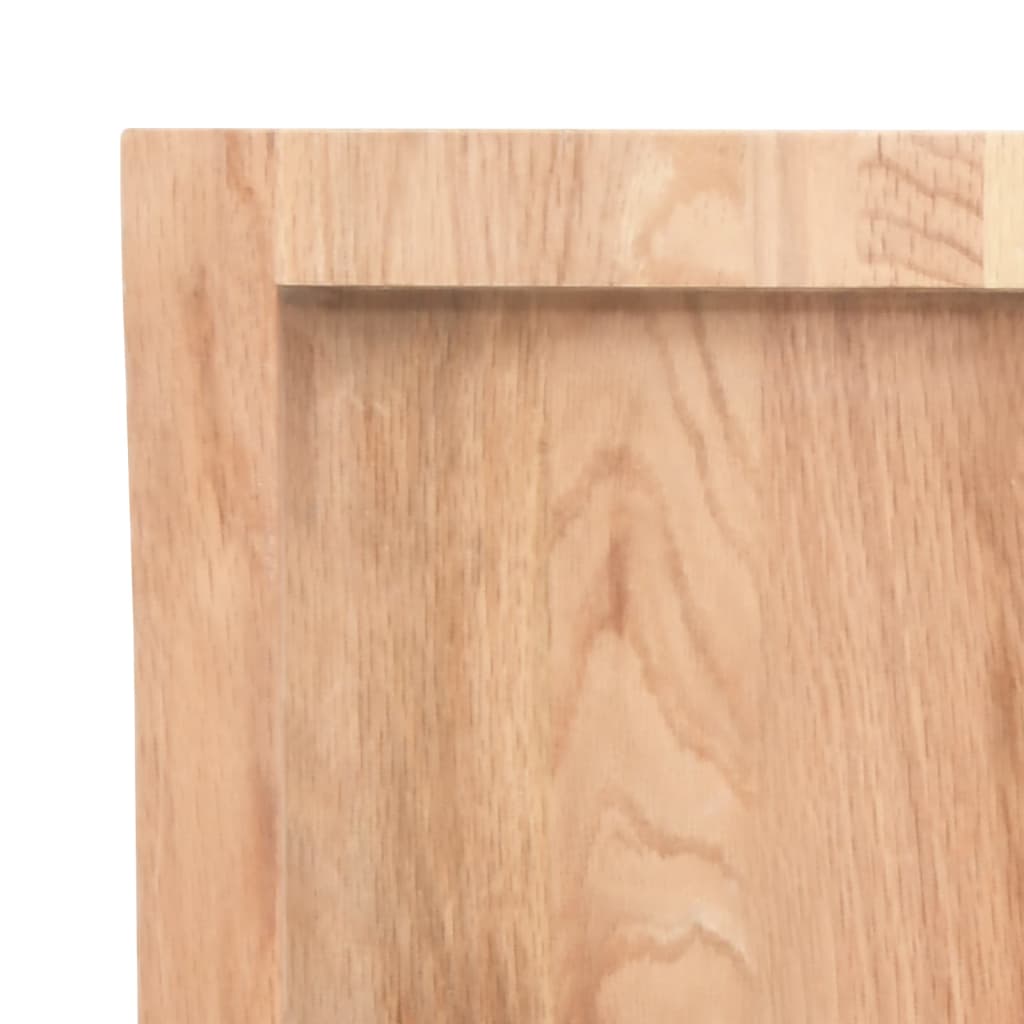 vidaXL Bathroom Countertop Light Brown 40x60x(2-6) cm Treated Solid Wood 6