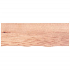 vidaXL Bathroom Countertop Light Brown 80x30x(2-6) cm Treated Solid Wood 3